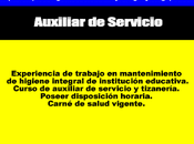 Auxiliar Servicio(Montevideo Piedras)