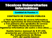 Técnicos Universitarios Informáticos