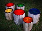Troncos iluminados