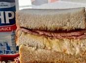 Bacon butty, sándwich british Union Jack