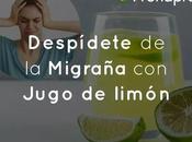 Despídete Migraña Jugo limón