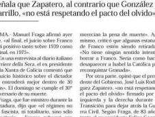 herederos dictador genocida Franco homenajean fascista Manuel Fraga caza juez Garzón