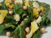 Ensalada espinacas aderezo cacahuate