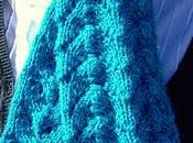 Bufanda azul turquesa