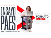 Invitación para Ensayo PAES ONLINE Universidad Andes.