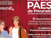 comparte invitación Universidad Andrés Bello (UNAB) para participar Ensayo PAES Online estudiantes medio.