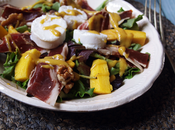 Ensalada jamón mango