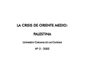 crisis Oriente Medio: Palestina