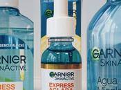 Serum Express Aclara nuevo limpiador Garnier para pieles acné.