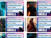 [+10] Etiquetas escolares GODZILLA GRATIS para editar imprimir!