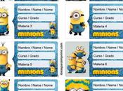 [+10] Etiquetas escolares MINIONS GRATIS para editar imprimir!