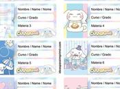 [+10] Etiquetas escolares CINNAMOROLL GRATIS para editar imprimir!