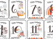 Tarjetas Â«Cumple MesÂ» para bebÃ©s. Gratis, Listas imprimir!