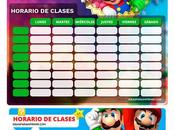 Â¡GRATIS! Horarios Clases MARIO BROS para imprimir