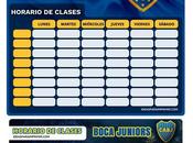 Â¡GRATIS! Horarios Clases BOCA JUNIORS para imprimir