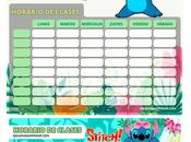 Â¡GRATIS! Horarios Clases STITCH para imprimir