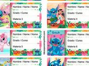 [+10] Etiquetas escolares LILO STITCH (GRATIS) para editar imprimir!