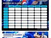 Â¡GRATIS! Horarios Clases SONIC para imprimir