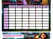 Horarios Clases ENCANTO GRATIS para imprimir.