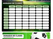 Â¡GRATIS! Horarios Clases FÃTBOL para imprimir