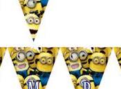 Minions Banderines para imprimir gratis