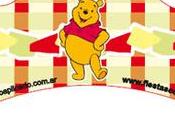 Winnie Pooh Wrappers para Cupcakes imprimir