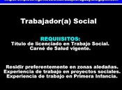 Trabajador(a)Social para Suplencias