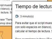 Tiempo lectura para post Blogger. Genial rápida implementación