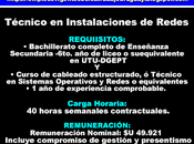 Técnico Instalaciones Redes