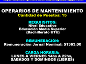 Operarios mantenimiento