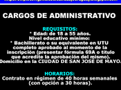 Cargos administrativo ciudad josé mayo