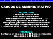 Cargos administrativo ciudad fray bentos