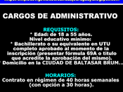 Cargos administrativo ciudad baltasar brum