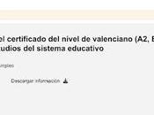 Certificación automática nivel Valenciano