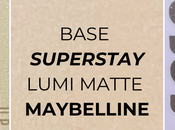 Super Stay Lumi-Matte, base larga duración queda opaca.