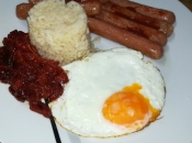 Plato combinado salchichas