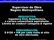 Supervisor Obra Región Metropolitana