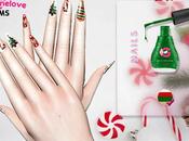 Sims Nails: Christmas glitter coffin nails