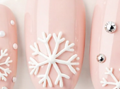 Uñas Rosas Decoradas para Navidad: Elegancia Dulzura Festiva