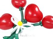 Flores románticos globos