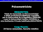 Psicomotricista(Ciudad Vieja)