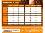 Â¡GRATIS! Horarios Clases MARGARITA para imprimir