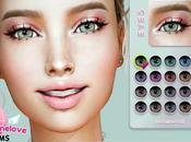 Sims colors: Sky's Enchanting Emerald Eyes E15, contact lenses compatible‖