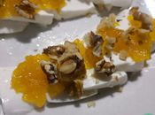 Queso Burgos Acompañado Mermelada Piña Mango Trocitos Nuez