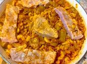 Fideuá gambones atún fresco gluten