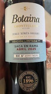 Amontillado Botaina Saca 2025