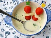 Sopa fría calabacín pera