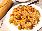 ENSALADA HUEVO DURO, ESPÁRRAGOS ACEITUNAS (fresca, fácil llena sabor)