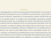 Capítulo libro: Ambiente inclusivo BINE desde perspectiva estudiantado normalista