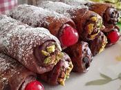 Cannoli lentejas crema chocolate
